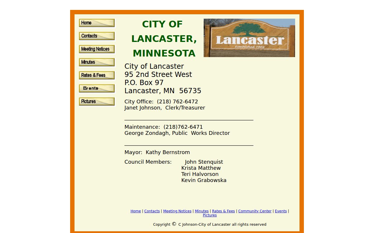 Lancaster court docket routing from official city contact information