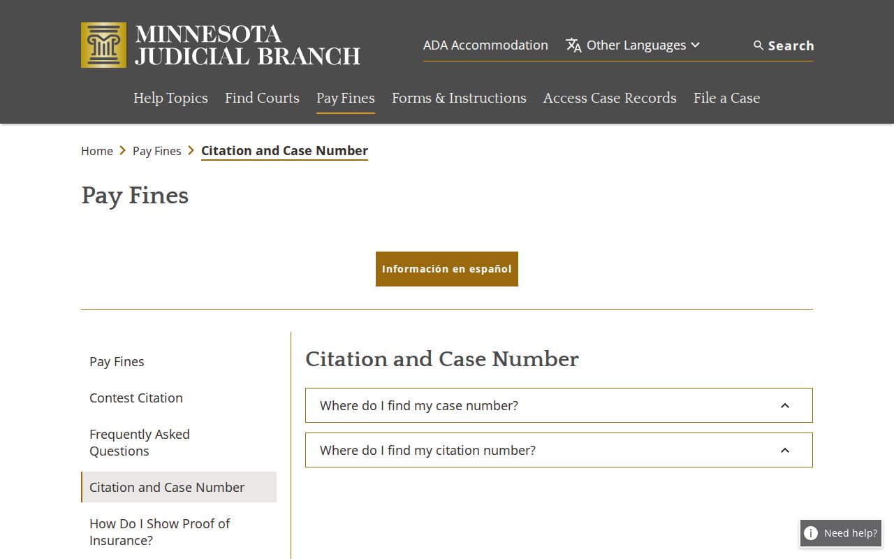 Kittson County traffic ticket citation and court case number guidance